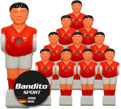 Tafelvoetbalpoppetjes Teamset Universeel 16mm Stang Ø - 11 Stuks Voetbalmannetjes