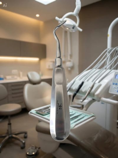 Belux Surgical Instruments – Schmeckebier Apexo Elevator #4 – Tandheelkundig Extractie Instrument – RVS (Roestvrij Staal) – Voor Wortelresten & Apex Extractie
