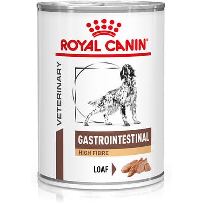 48x 410g Royal Canin Veterinary Canine Gastrointestinal High Fiber Mousse Hundefutter nass