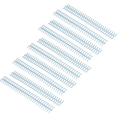 10 STKS Inbindrug 30 Gaten 12mm Diameter DIY Knipbaar Plastic A4 Draad Inbindruggen voor School lichtblauwe kleur