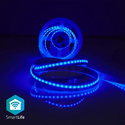 Nedis SmartLife LED Strip - Wi-Fi - RGB / Warm tot Koel Wit - COB - 2.00 m - IP20 - 2700 - 6500 - 860 lm - Android / IOS