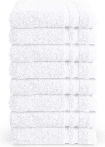 Byrklund gastendoekjes 30x50 - set van 8 - Hotelkwaliteit - Wit