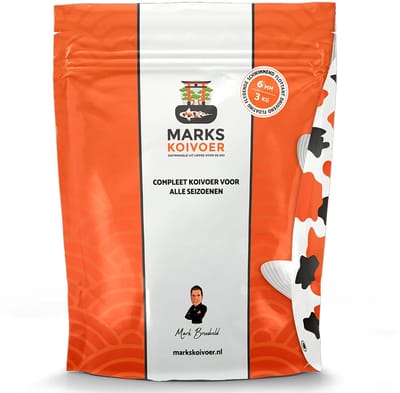 Marks Koivoer Multi Season 6 mm drijvende korrel- Voor sterke, kleurrijke koi karpers