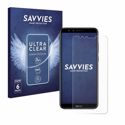 Savvies - Screenprotector voor Honor 9 Lite - Folie Beschermfolie transparant 6 Stuks