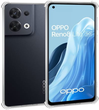 Geschikt voor OPPO Reno 8 Lite - Hoesje - Shock Proof Case – Cover Transparant