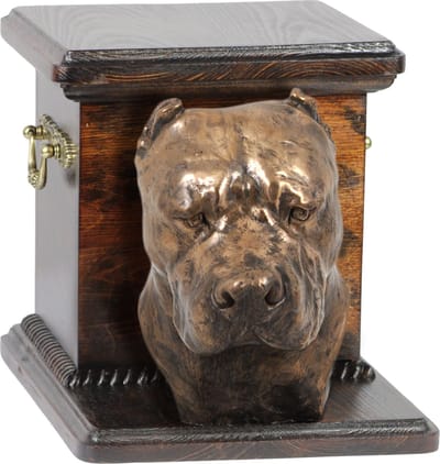 Elegante urn voor Dogo Argentino met hondenbuste