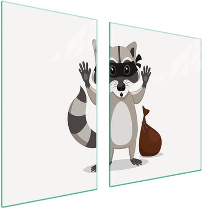 TMK ArtDeko - Glazen Beschermplaat en Snijplank - 100x52 cm - Gehard Glas - Veelzijdig Gebruik