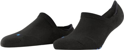 FALKE Cool Kick onzichtbar eenkleurig functioneel materiaal footies dames zwart - maat 35-36