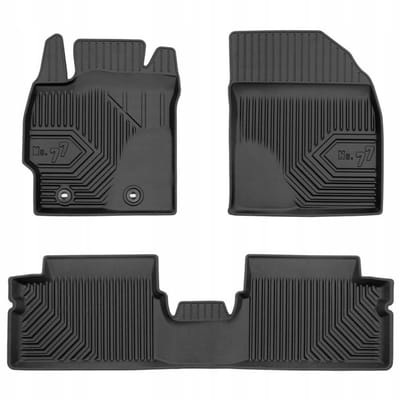 Frogum No.77 Automatenset - Geschikt voor Toyota Corolla X (2006-2013) - 3-delig (Achterzijde uit één stuk) - TPE Rubber - Hoge Rand 4cm - Geurloos - Zwart