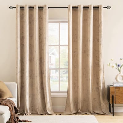 Fluwelen gordijnen bronzen kamer verduistering thermisch geïsoleerd 137 cm druppel gordijn paar ooggordijnen voor woonkamer kinderen slaapkamer kinderkamer 140 x 125 cm (b x l) 2 panelen kaki