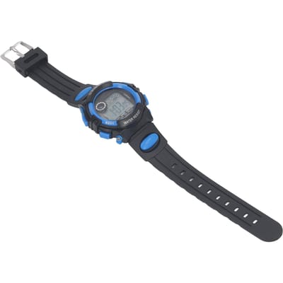Montre Enfant avec Rétroéclairage LED pour Garçons de 5 à 17 Ans Affichage 12 24H Calendrier Hebdomadaire Réveil Étanche 50M Numérique gray