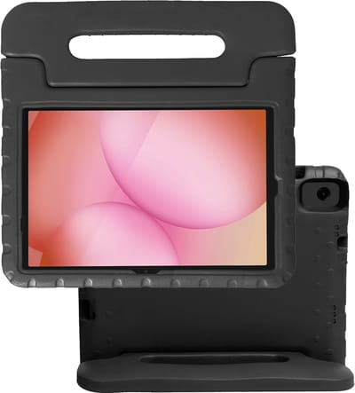 Hoes - Geschikt voor Samsung Galaxy Tab A11 Plus - Kinderhoes Shockproof Bumper - Kidsproof Case - Tablet Hoesje - Kinder Hoes Cover - Zwart