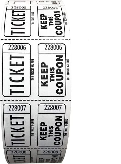 Dubbele Genuemmerde Ticketrol voor Loterijen en Evenementen - 2000 Tickets