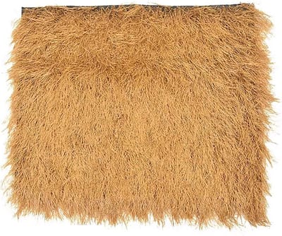 Synthetische Rietrol - Kunstgras Dak - Tiki Bar Decoratie - Weerbestendig Materiaal - 1x10 Meter - Natuurlijk Geel