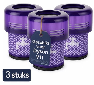 Brosendaal Filter geschikt voor Dyson V11 - Geschikt voor alle V11 modellen - SV14 | SV15 | SV17 | SV28 - Wasbaar en Herbruikbaar - 3 stuks