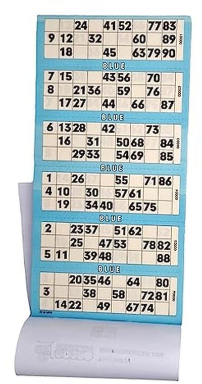 Bingo Tickets 600 stuks - Geperforeerd 1-90 met 6 Kaartjes per Vel