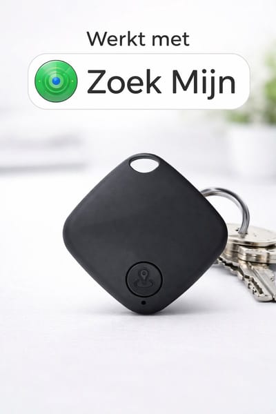 Smart Finder – Bluetooth Tracker – Werkt met Apple Zoek Mijn – Sleutelhanger – Zwart
