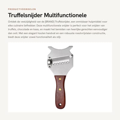 Dailygoods - Truffelsnijder - Multifunctionele Chocoladescheerapparaat - Instelbare Dikte - Zilver - Kaassnijder - Voor Thuisgebruik - Roestvrij Staal