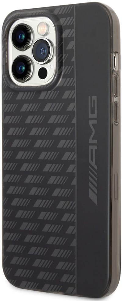 AMG iPhone 14 Pro Back cover case - Frosted - Carbon Pattern - Black