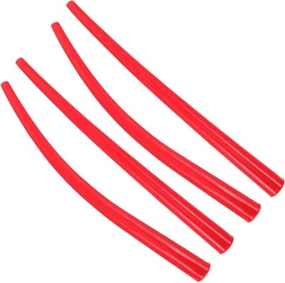 Kitspuit Mondstukken - Kitverlengstuk Set - Nauwkeurig Afdichten - Gebogen en Rechte Tips - 26 cm Lengte - Rood