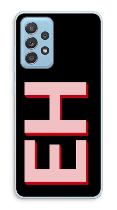 Gepersonaliseerd - Case Company® - Hoesje geschikt voor Samsung Galaxy A73 hoesje - Monogram - Soft Cover Telefoonhoesje - Bescherming aan alle Kanten en Schermrand