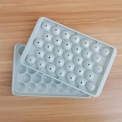 33 Vaks IJsvorm IJsbalkjes voor Whiskey voor Thuis Koelkast IJslolly IJsklontjesbakje Doos Keukenaccessoires Maak 33 IJsklontjes Tegelijk 18x11cm white