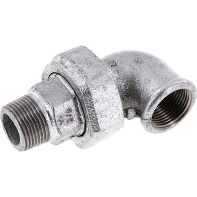 90Graden Hoekige Verbinder 3/4'' Mannelijk R X Vrouwelijk Rp Gietijzeren Platte Dichting Centellen 25bar (351,25psi)