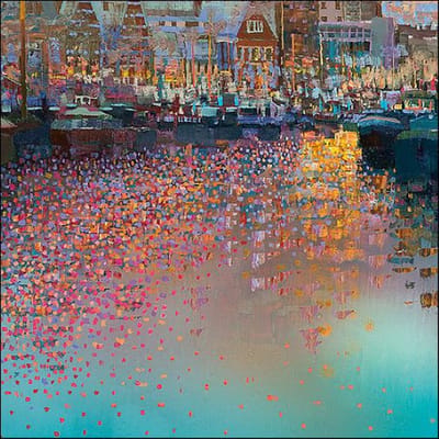 Noorderhaven in de winter - Ton Dubbeldam - kaartenset