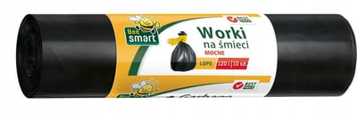 Bee Smart - Afvalzakken - 120L - 10 Stuks - Zwart - HDPe