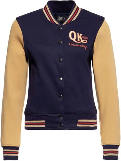Queen Kerosin Wonder Woman College Jas Beige & Blauw - XXL