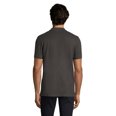 SOLS Heren Phoenix gemêleerd poloshirt (Houtskoolmelange)