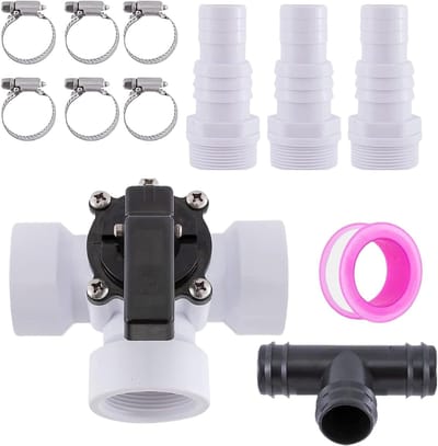 12stuks - bypass zwembad - bypass kit voor warmtepomp - bypass kit - bypass kit zwembad - bypass kit voor warmtepomp - bypass kit voor zwembadverwarming - zwembadadapter zwembad accessoires -van 1,25 inch/1,5 inch - voor zonnecollectoren zwembad