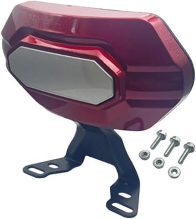 Motorfiets Rugsteun - Passagierssteun Achterbank - Comfortabel Rijden - Afneembare Onderdelen - 153 cm x 23 cm - Rood