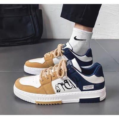 Mode Designer Schoenen Heren Casual Platform Sneakers Veterschoenen Student Sneakers Heren Gevulkaniseerde Schoenen 41 gray