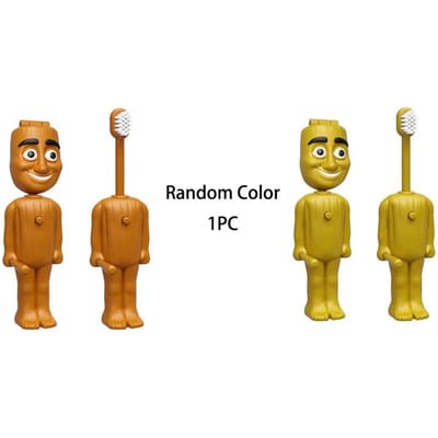 Italiaans Hersenrot Kinderen Cartoon Tandenborstel Grappig Tung Tung Tung Sahur Anime Kinder Tandenborstel Zachte Borstel Draagbaar Reis Speelgoed brown