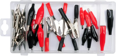 Toya YT-06870 Serie - Elektrische Krokodillenklemmen - Set van 28