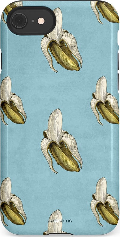 Casetastic Hoesje Geschikt voor Apple iPhone 7/8/SE - Stijlvolle Beschermende Duo-layer Case - Vintage Fruit Design