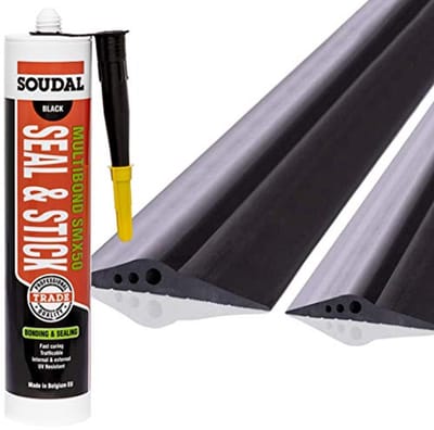 Vloerafdichting voor Garagedeuren - Duurzame EPDM Dichtstrip, 2,5 m, 14 x 78 mm