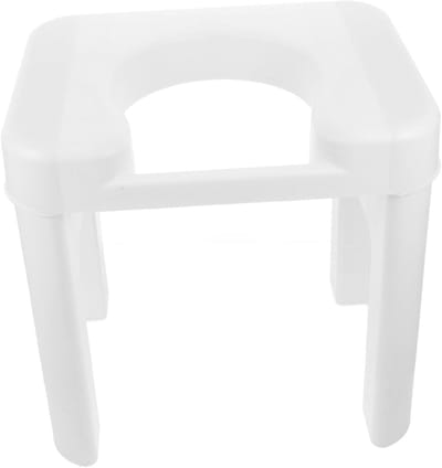 Toiletkruk - Badkamerhulp - Comfortabel Zitten - Verdikt PP Materiaal - Optimale Hoogte - Wit