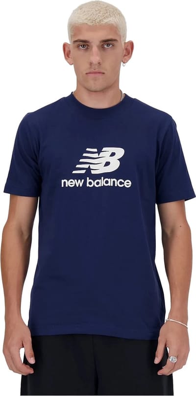 New Balance Sport Essentials Logo T-Shirt Heren T-shirt - NAVY
