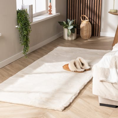 NATURL. Zachte Hoogpolige loper - Comfy Supreme Creme - 80x200cm
