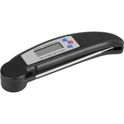 Kookvoedselthermometer voor Keuken BBQ Vlees Temperatuurmeting Zwart Black gray