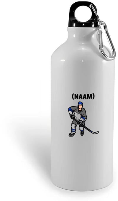 Hacebo® - ijshockey met eigen naam waterfles - Sport - ijshockeyer - Sport - water fles - 400ML