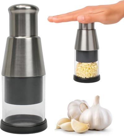 VHV - Hakmolen - Handmatige hakmolen - Knoflookpers - Groentehakker - Keukenhakker - Voedselhakmolen - Snel ingrediënten voorbereiden - Handmatig bedienen - Voor keuken - Voor meal prep - Voor dagelijks koken