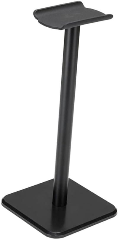 Hoofdtelefoon Houder - Headset Stand Beugel - Bureau Organisatie - Stabiele Aluminium Basis - 10.5x23.5x10.5cm - Zwart