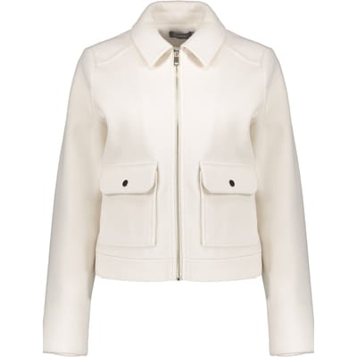 Geisha Jacket Zip Off-white Size: M | Cropped Jackets Outlet | Dames | Wit