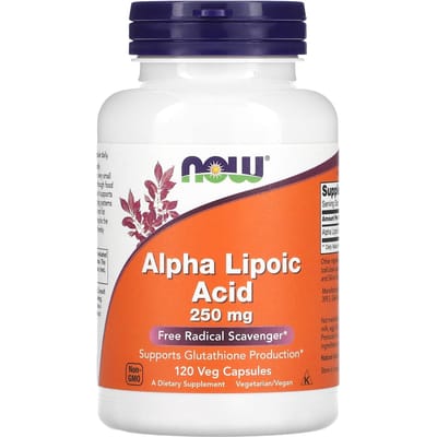 Now Foods Alpha Lipoic Acid 250mg (120) Standard - Vitaminen, mineralen & gezondheid - Gewrichts Ondersteuning