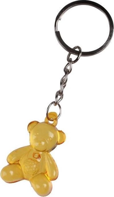 Lg-imports Sleutelhanger Beer 3,5 X 2,5 Cm Oranje