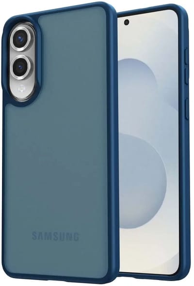 Hoesje Geschikt voor Samsung Galaxy S25 Edge - Matte Back Cover - Blauw