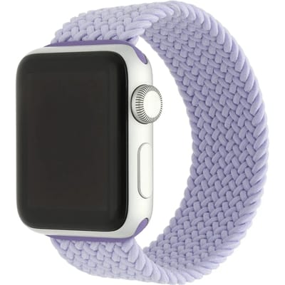 2+1 | Apple Watch Bandje Onyx - Gevlochten - Solo - Nylon - Mist Purple